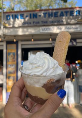 Frozen fudge affogato at Blue Moon Dine In Cafe