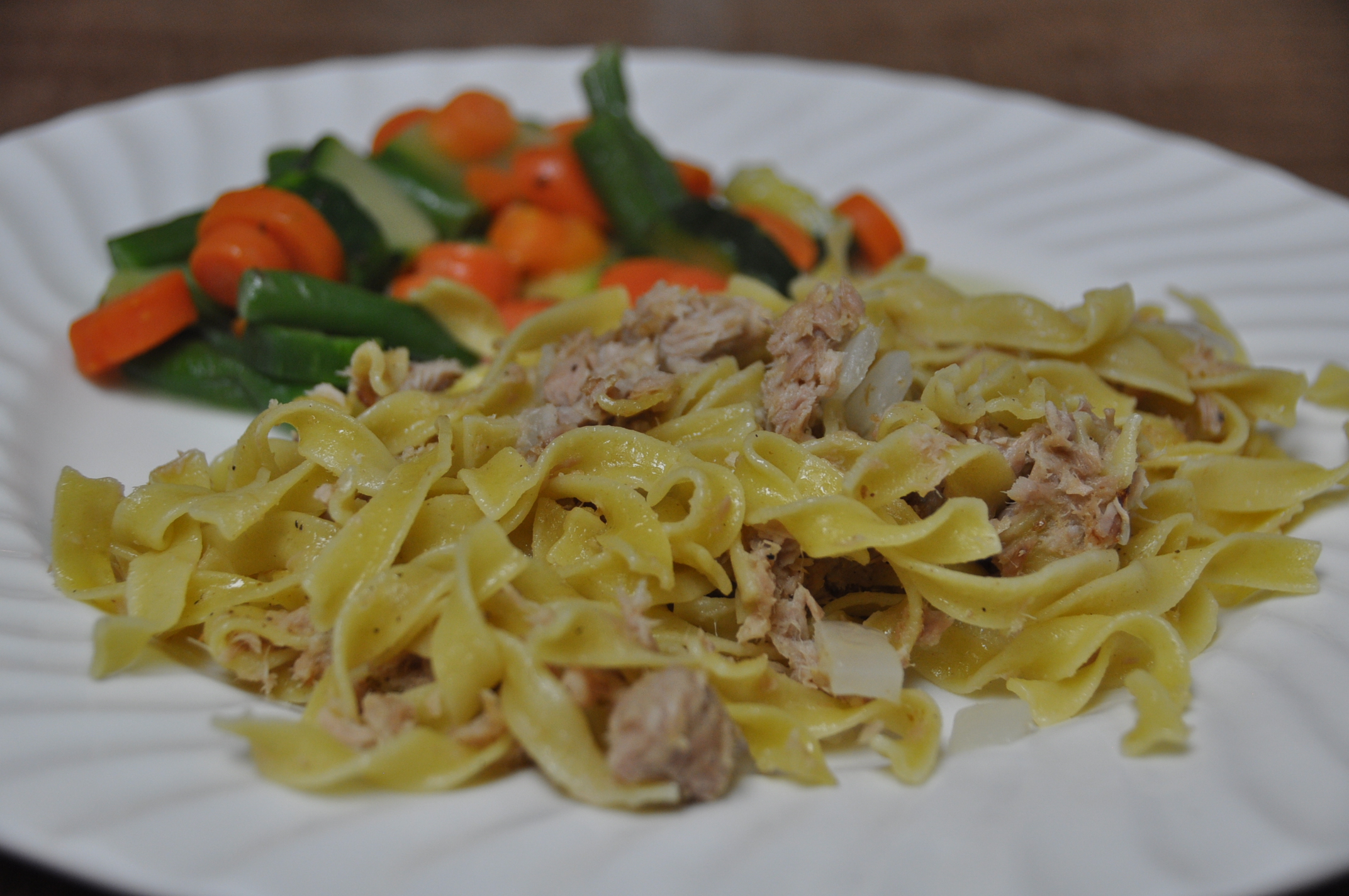 Tuna Noodle Tangled Up In Food