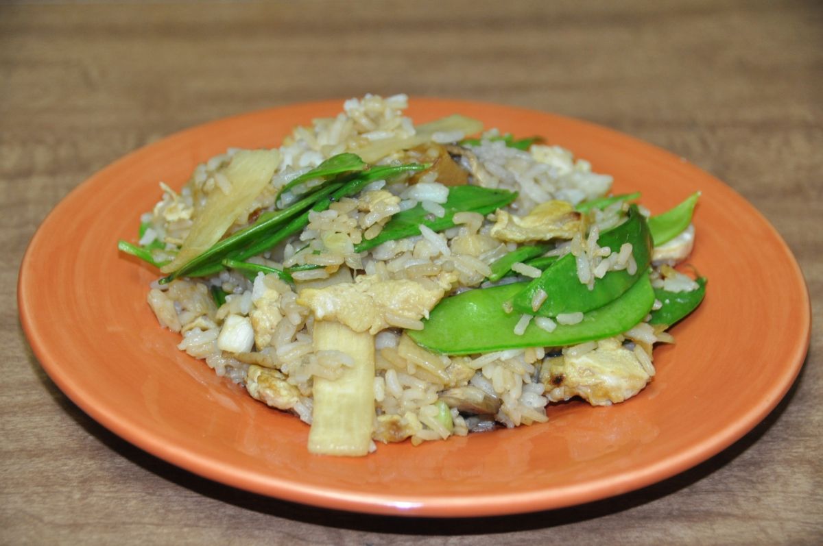 Vegetable Fried Jasmine Rice | Tangled Up In Food