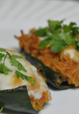 Easy Stuffed Poblano Peppers