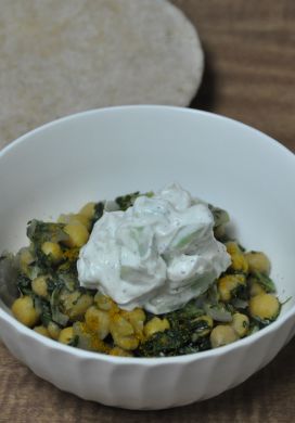 Chickpea Spinach Curry 