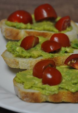 Avocado Tomato Crostini