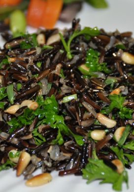 Wild Rice and Pine Nut Salad 
