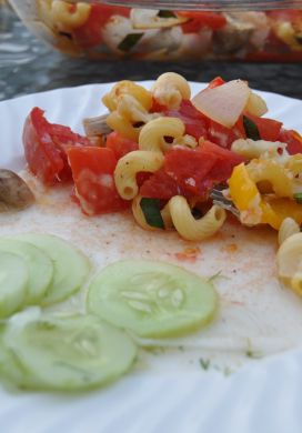 Roasted Summer Vegetables with Pasta