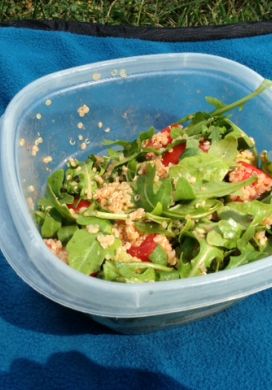 Tomato Arugula Salad with Quinoa