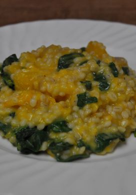 Baked Barley Risotto with Butternut Squash 