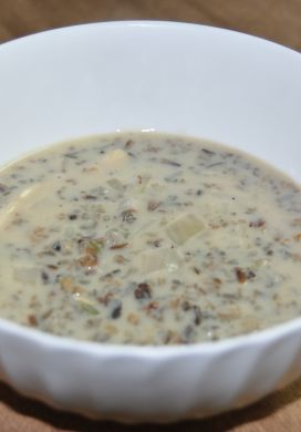 Wild Rice Soup with Maple Syrup 