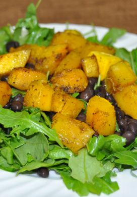 Butternut Squash Salad with Sriracha Lime Dressing