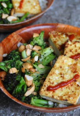 Barley Bowl with Roasted Broccoli and Tofu