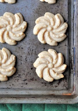 Cinnamon Orange Spritz Cookies