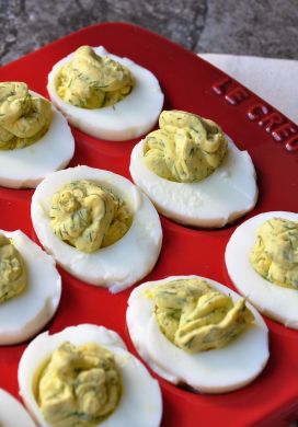 Deviled Eggs with Yogurt and Dill