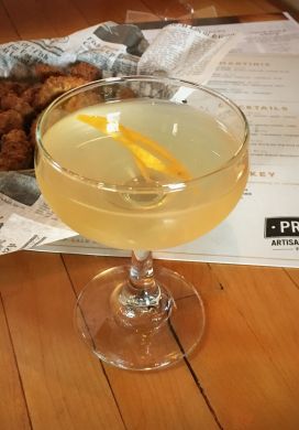 Friendship cocktail and avocado fries proof artisan distillers fargo