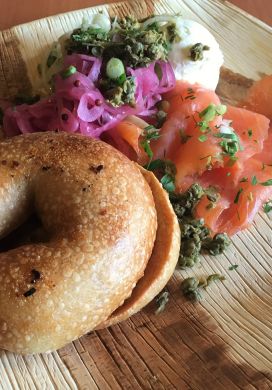 Iceland bagel platter, BernBaum's, Fargo