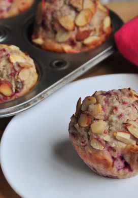 Raspberry Almond Muffins
