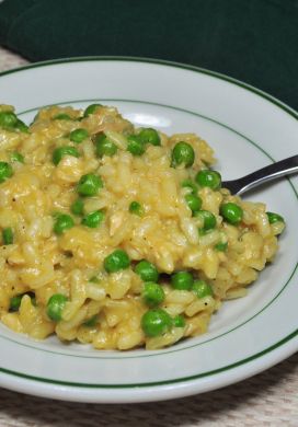 Salmon and Pea Risotto