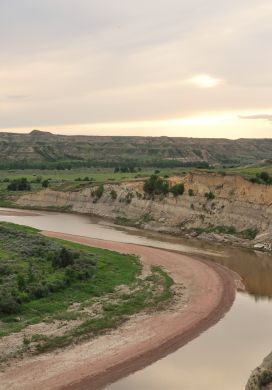 Scenic view at Theodore Roosevelt National Park North Dakota