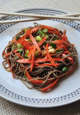 Soba, Sesame, and Carrot Salad