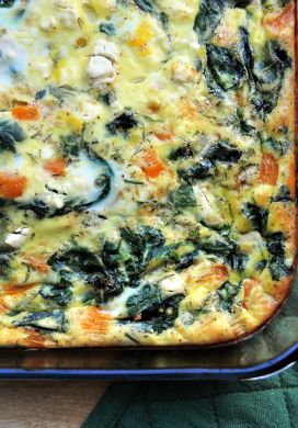 Spinach and Feta Egg Bake