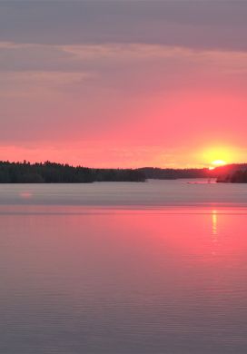 Sunset over Lake Paijanne