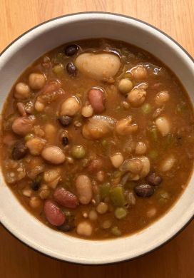 Bowl of bean soup
