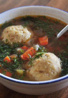 Vegetarian Matzo Ball Soup