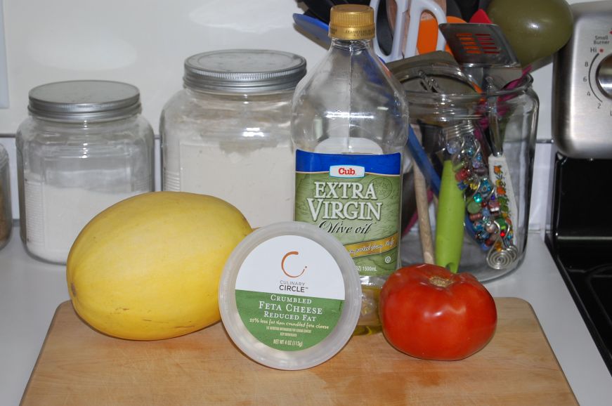 Spaghetti Squash with Tomatoes and Feta Ingredients