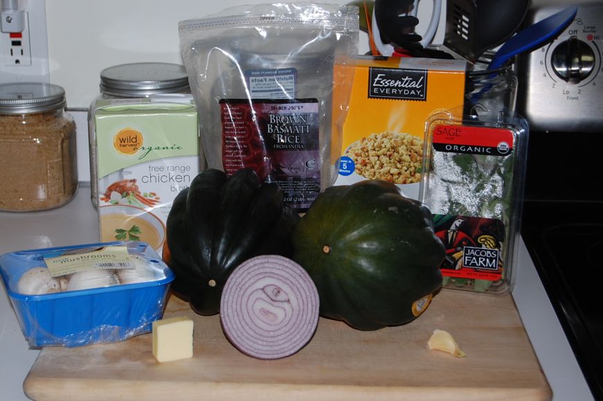 Stuffed Acorn Squash Ingredients