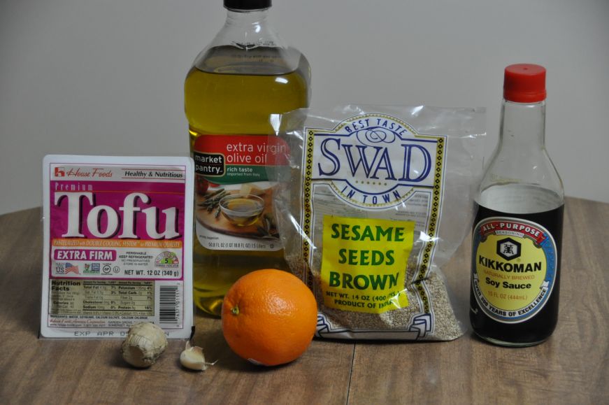Sesame Pan-Seared Tofu Ingredients