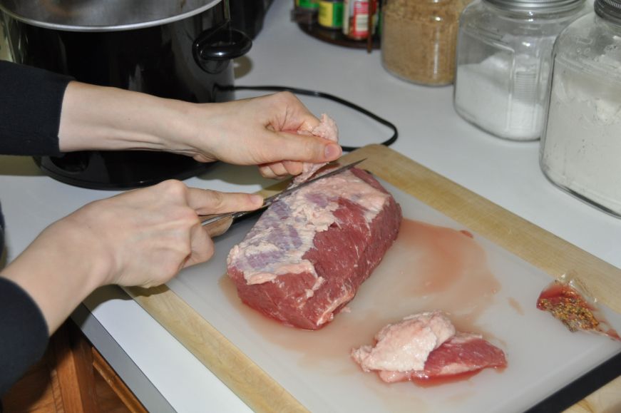 Trimming Corned Beef