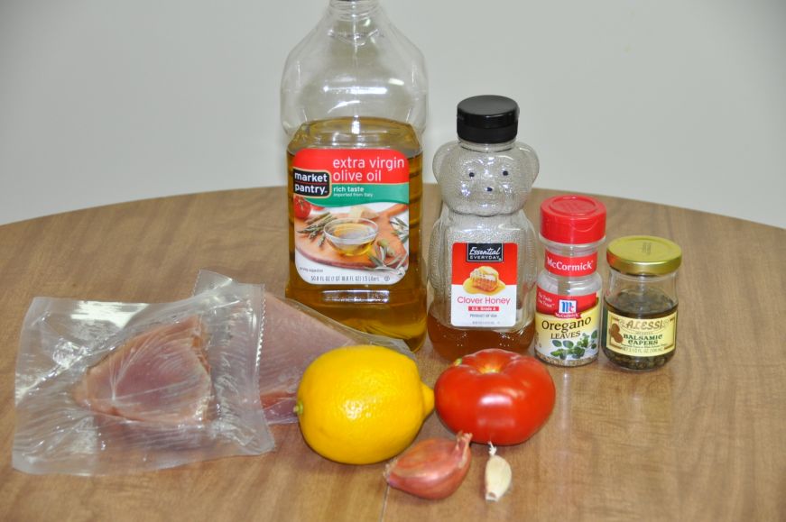 Tuna with Tomato-Caper Salsa Ingredients
