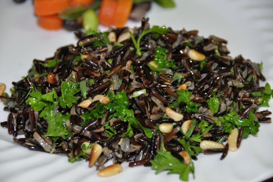 Wild Rice and Pine Nut Salad 