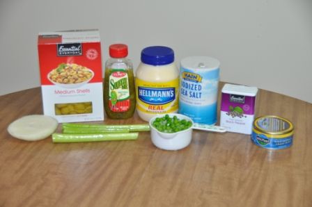 Tuna Pasta Salad Ingredients