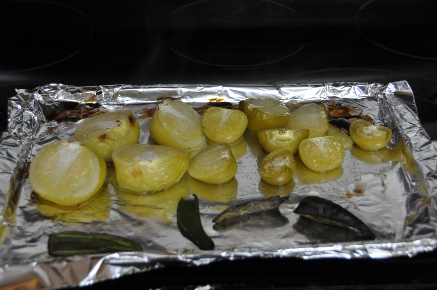 Charred Tomatillos and Peppers