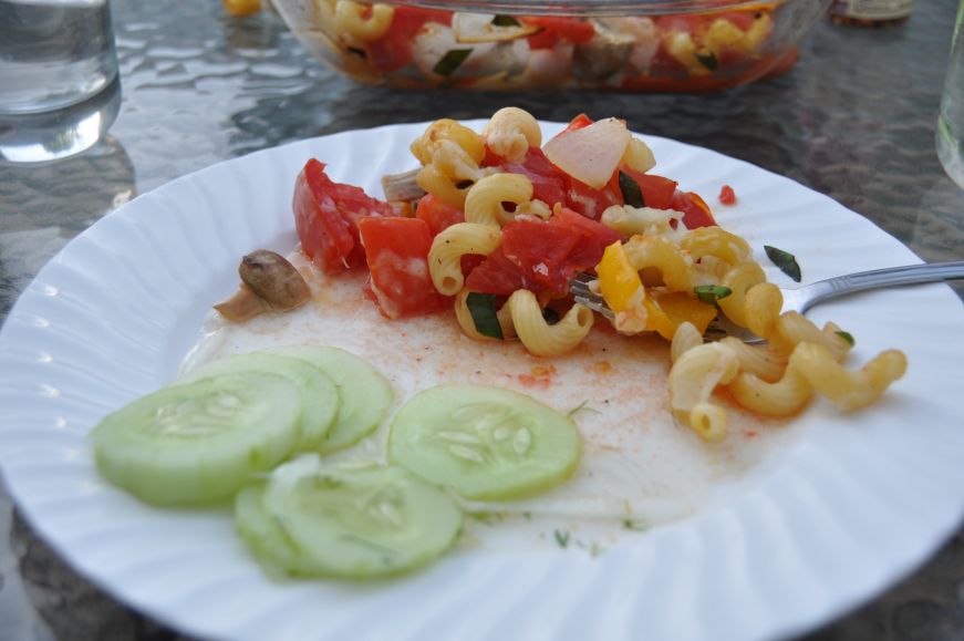 Roasted Summer Vegetables with Pasta