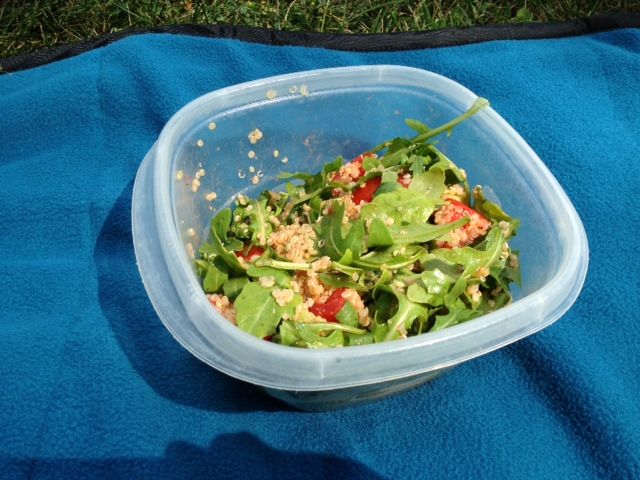 Tomato Arugula Salad with Quinoa