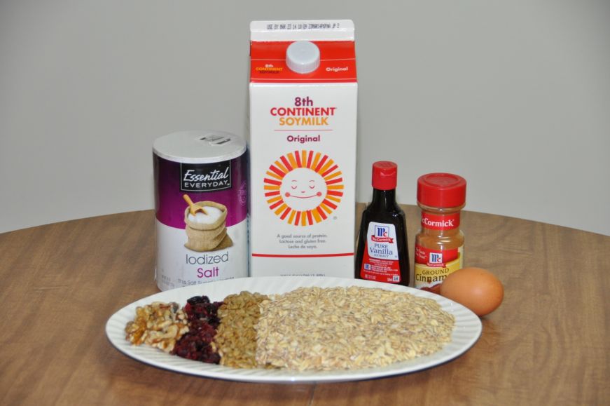 Fruit and Nut Oatmeal Bars Ingredients