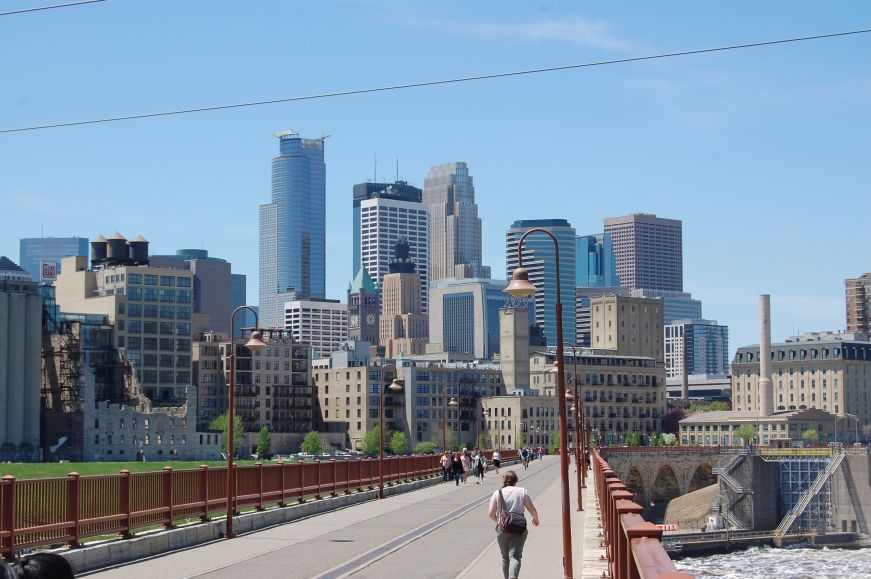 The view from the Stone Arch Bridge