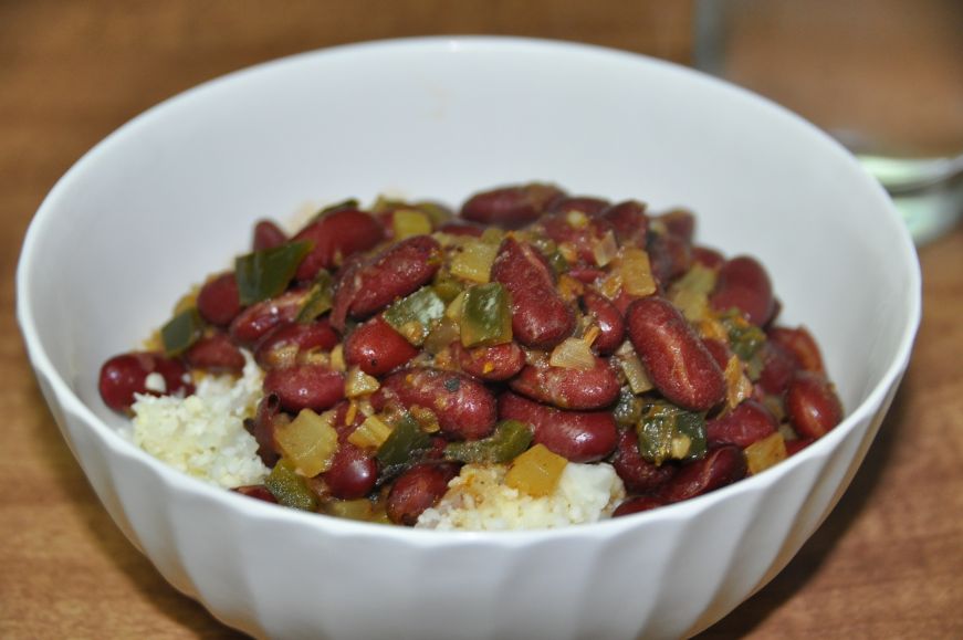 Red Beans and Cauliflower "Couscous"