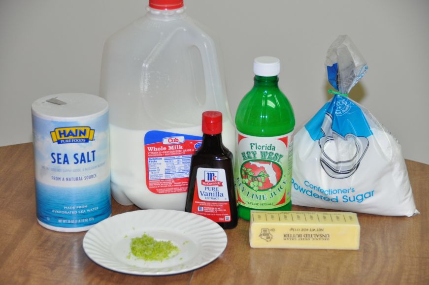 Key Lime Frosting Ingredients