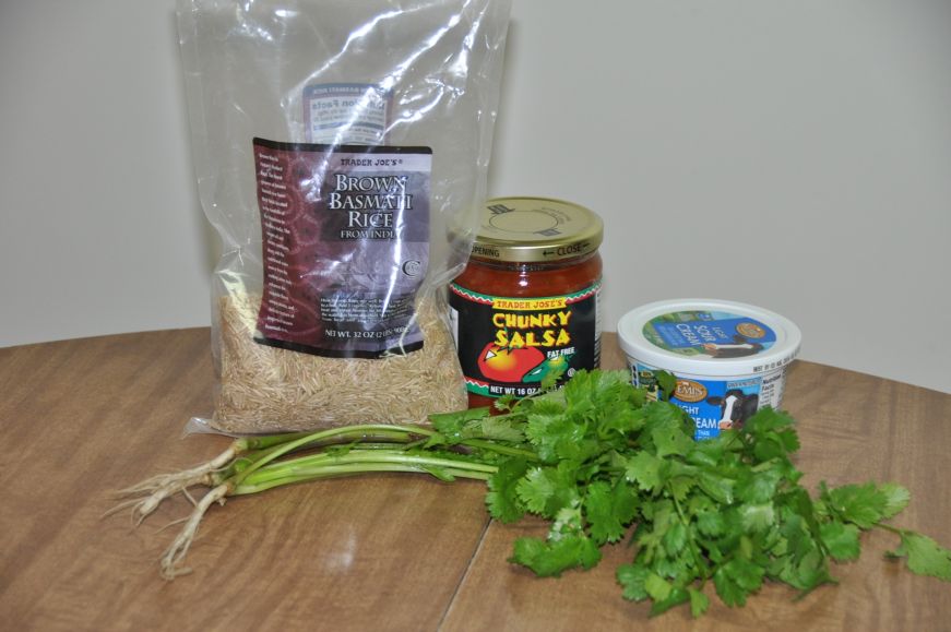 Fajita Zucchini Rice Bowls Serving Ingredients