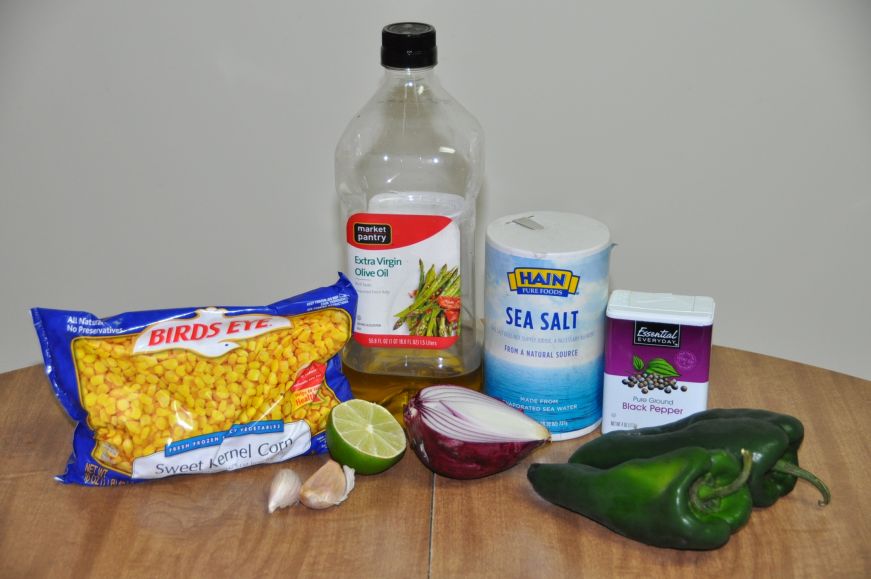 Sauteed Corn with Poblanos Ingredients