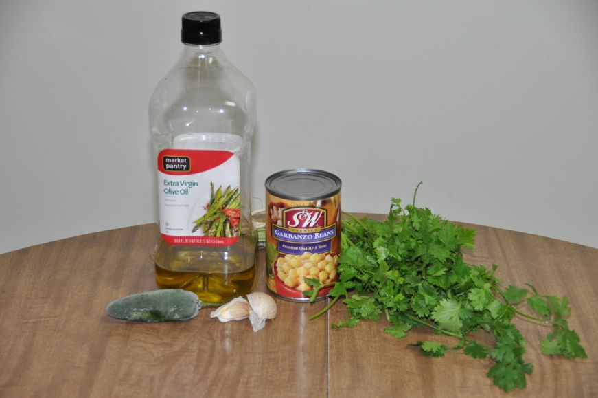Cilantro Jalapeno Hummus Ingredients
