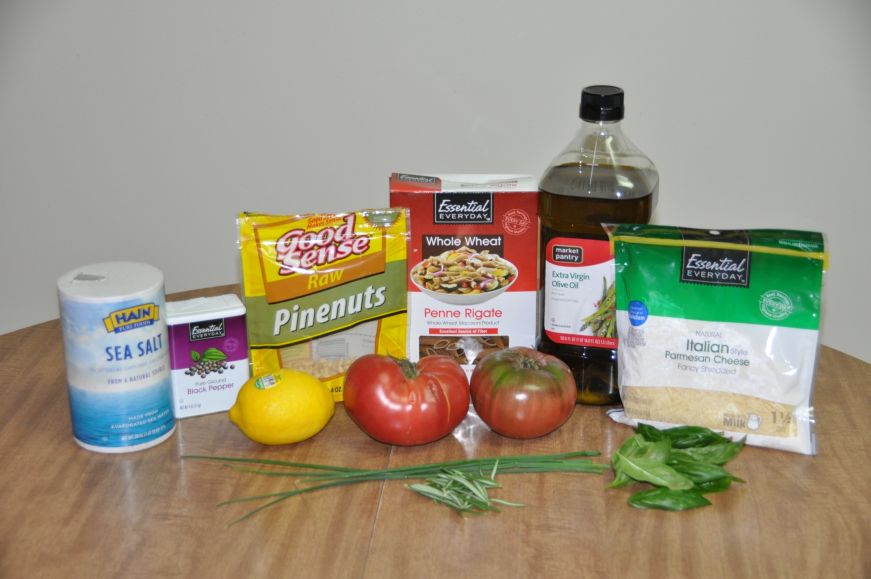 Pasta with Tomatoes and Fresh Herbs Ingredients