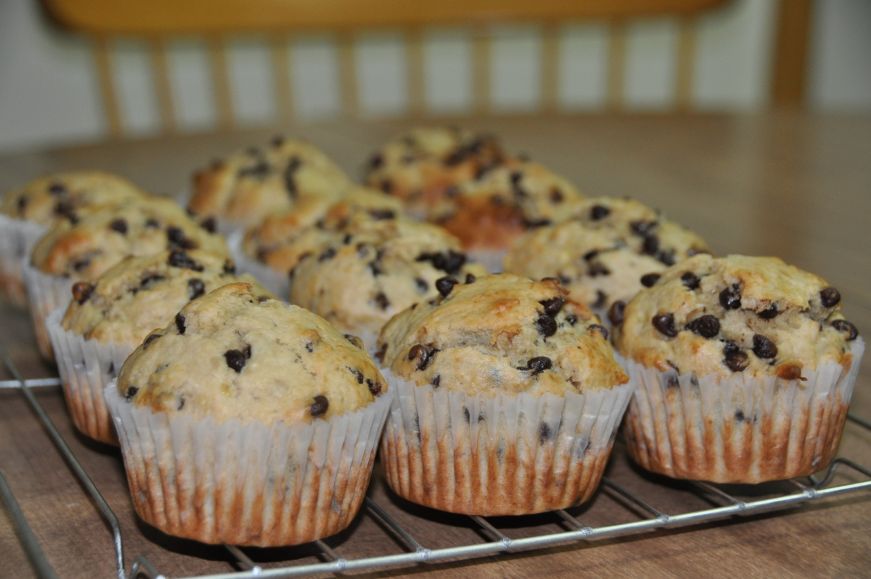 Banana Chocolate Chip Muffins 