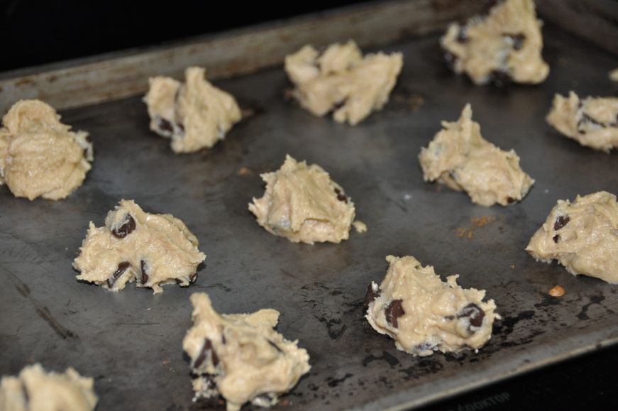 Mom's Chocolate Chip Cookies Before Baking