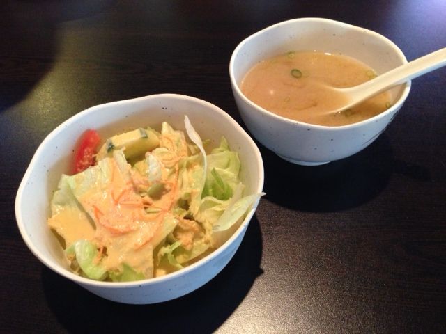 Miso Soup and Salad