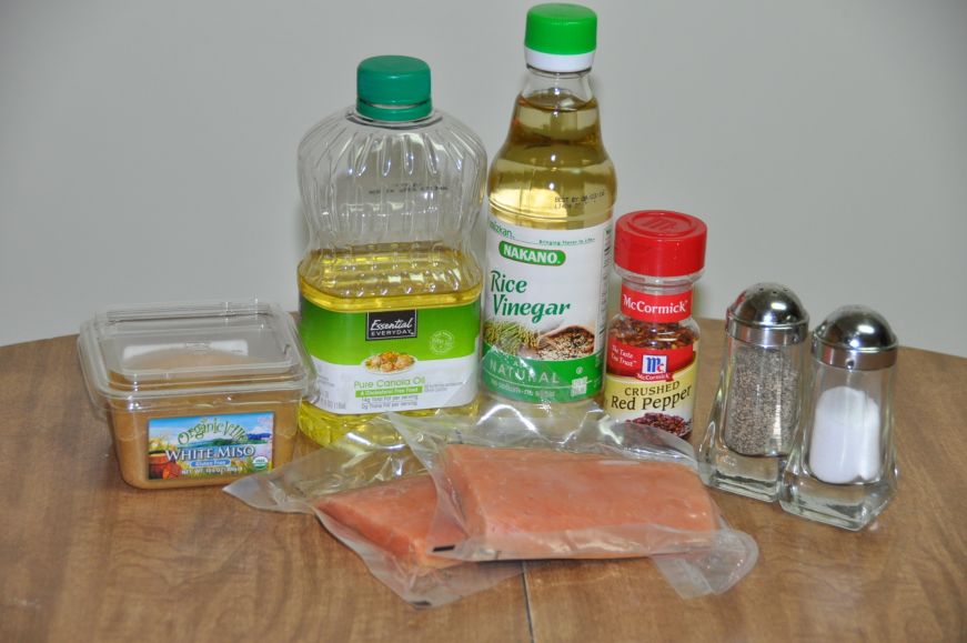Seared Salmon with Miso Sauce Ingredients
