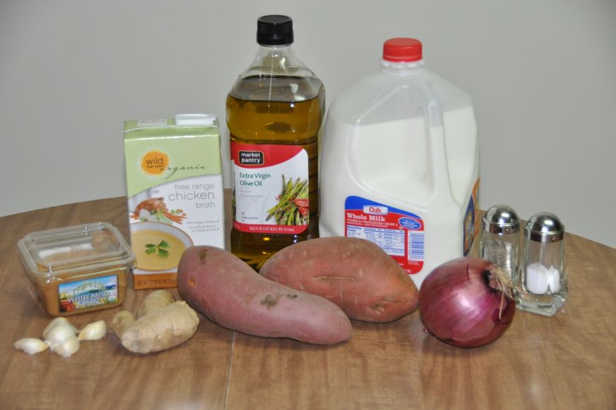 Miso Ginger Sweet Potato Soup Ingredients