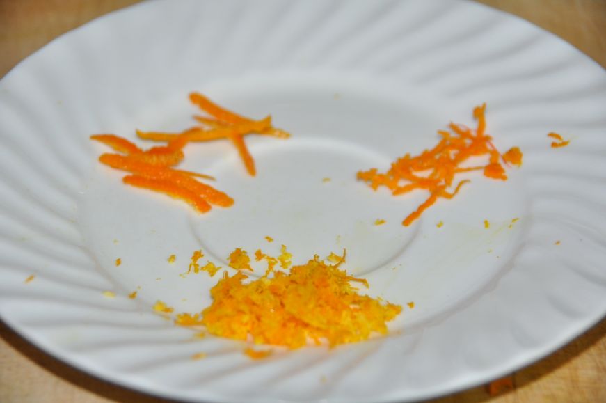 Zested Orange Peel