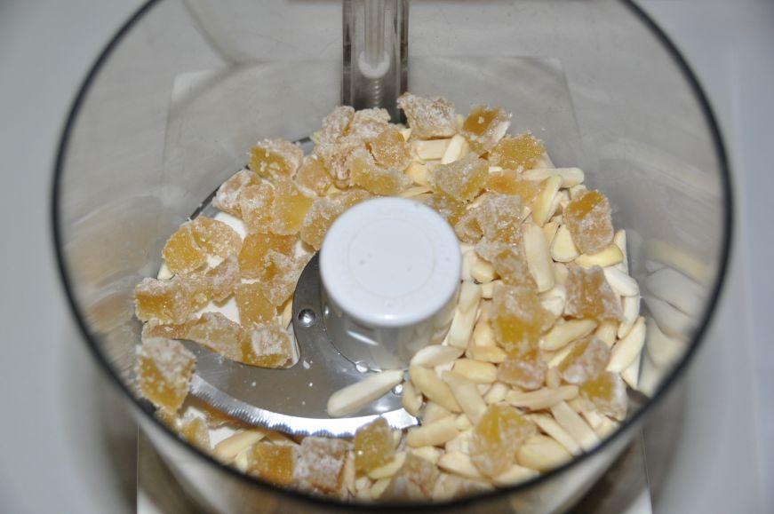 Almond and Crystallized Ginger Before Processing